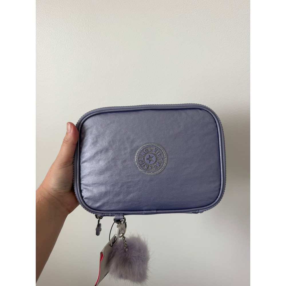 Kipling Pens Case – Amethyst Aura Metallic – NWT